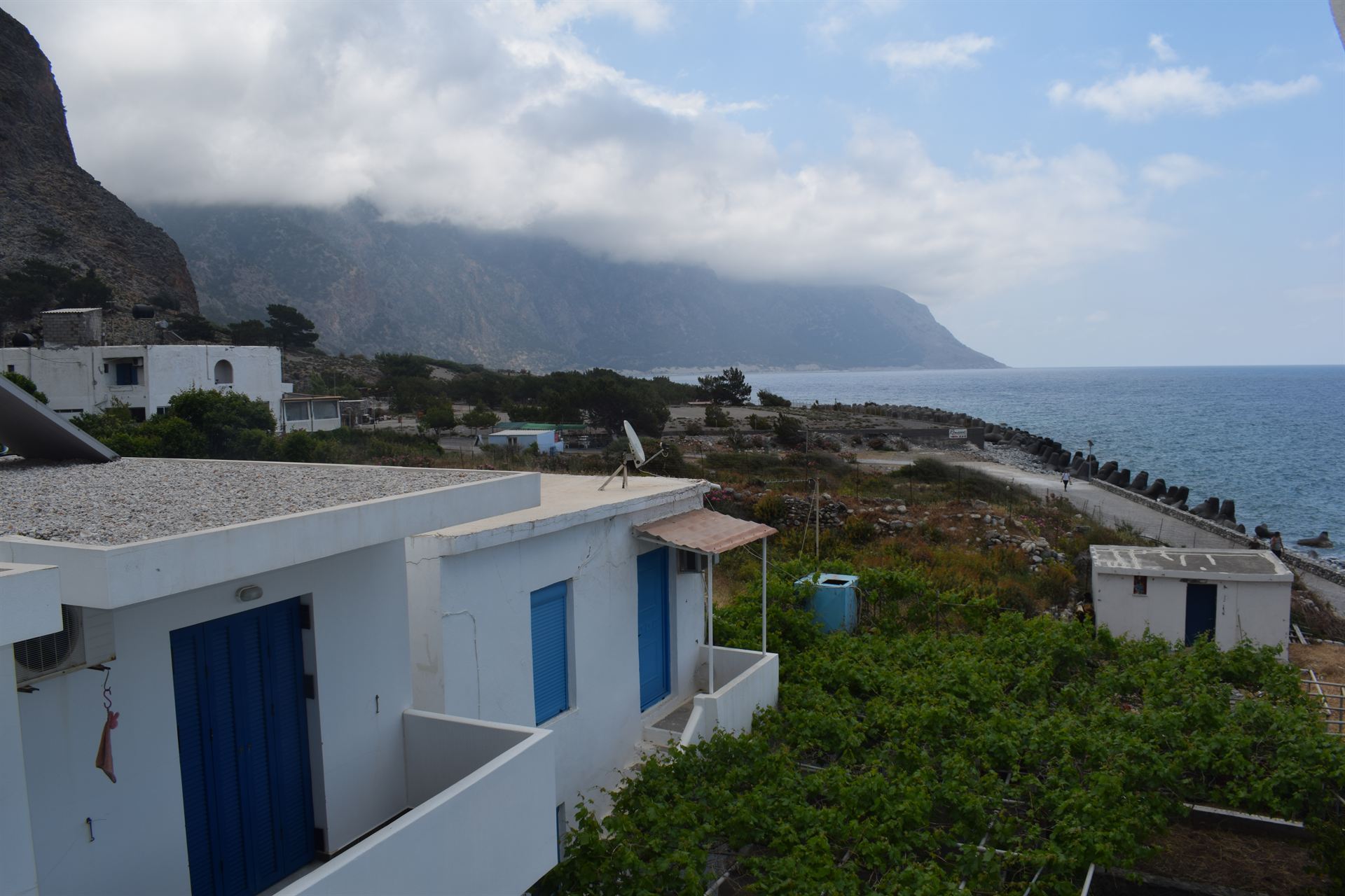 Looking out over Agia Roumeli to the Libyan Sea