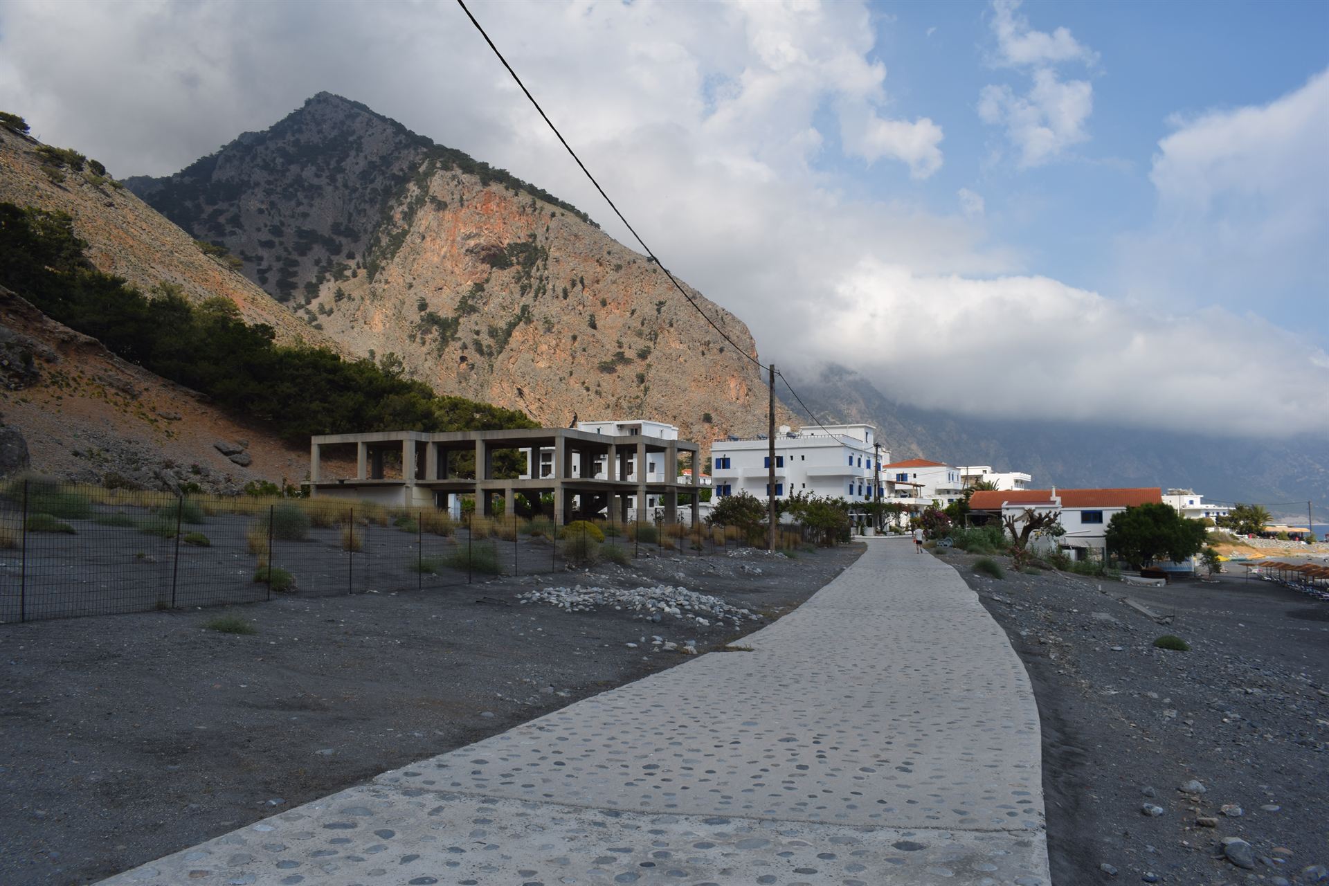 Turkish castle ruins above Agia Roumeli